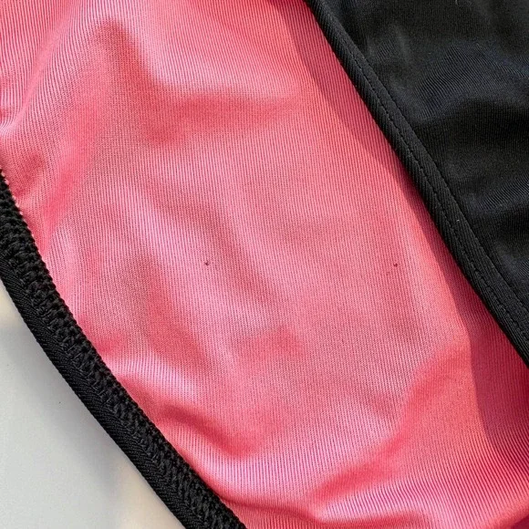 Victoria's Secret PINK Black Cutout Bikini Set Pink Lining Halter Wrap Y2K – XS - Picture 10 of 10